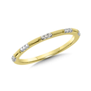 14k Yellow Gold Stackable Diamond Ring 1