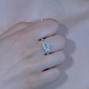 14k White Gold 3/4 ctw Diamond Ring