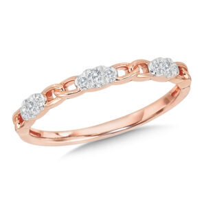14K Chain-Link Stackable Band 1