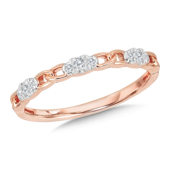 14K Chain-Link Stackable Band