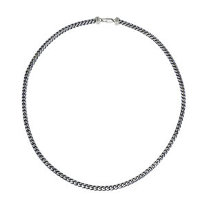 Men’s Blue Steel H-Bone Chain Necklace 1