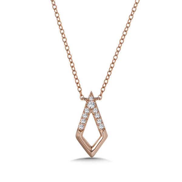 10K Diamond Kite Necklace