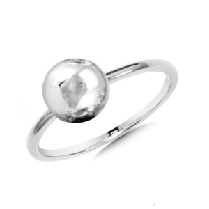 Sterling Silver Ball Ring 1